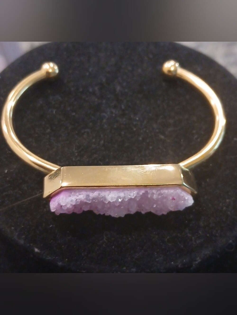 Kinsley Armelle Magenta Quartz Bangle Bracelet